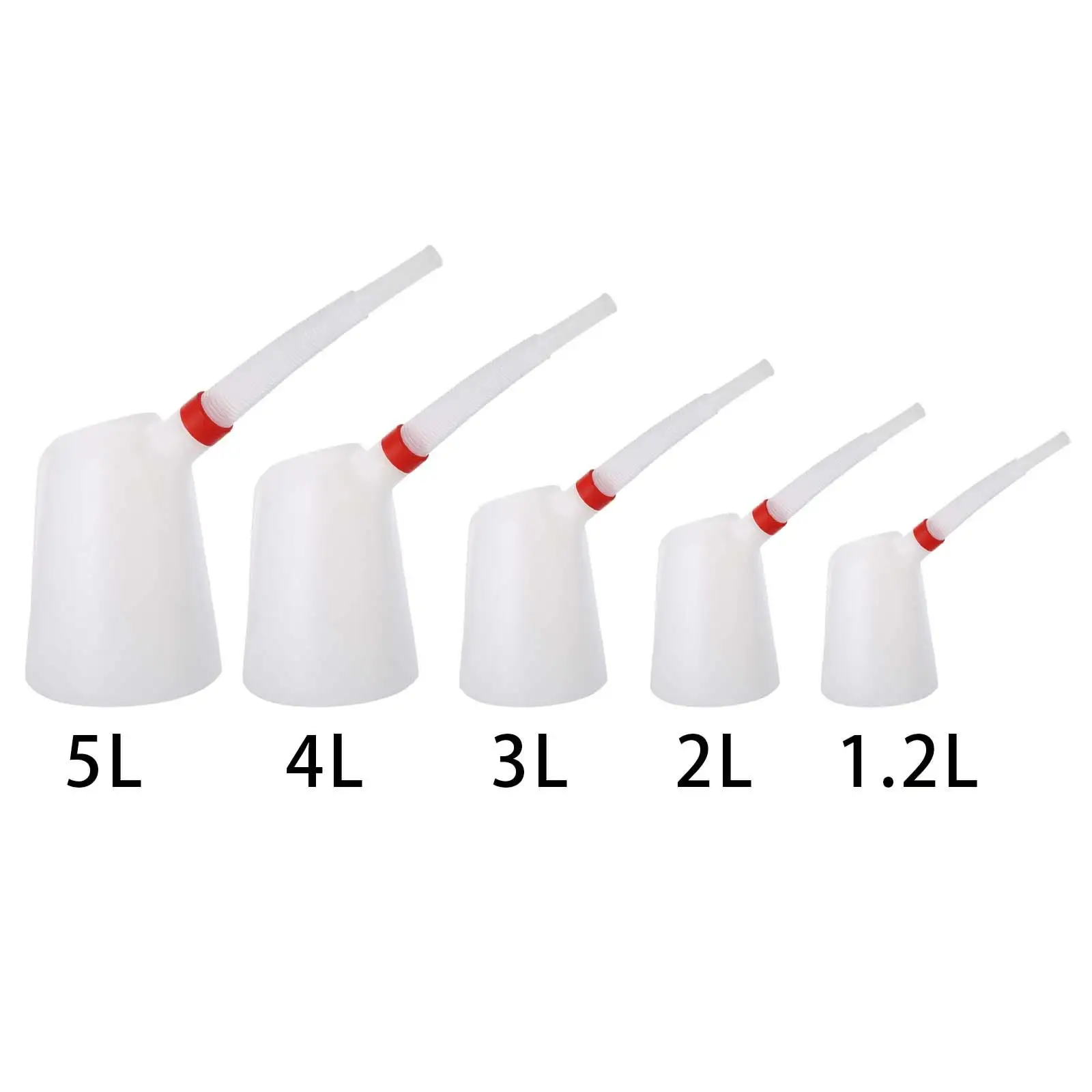 Oil Measuring Jug with Pouring Flexible Spout Measuring Plastic Oiler