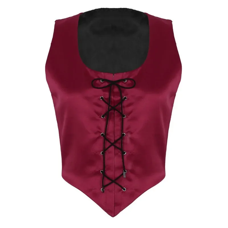 

Steampunk Gothic Bustier Waist Cincher Maid Vest Women Vintage Vest