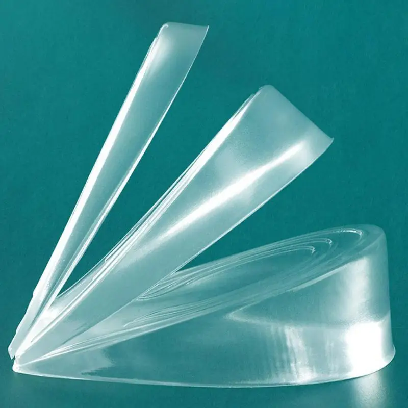 Silicone Transparent Invisible Height Lift Heel Increase Heightened Gel Insole стельки для обуви plantillas gel para hombre