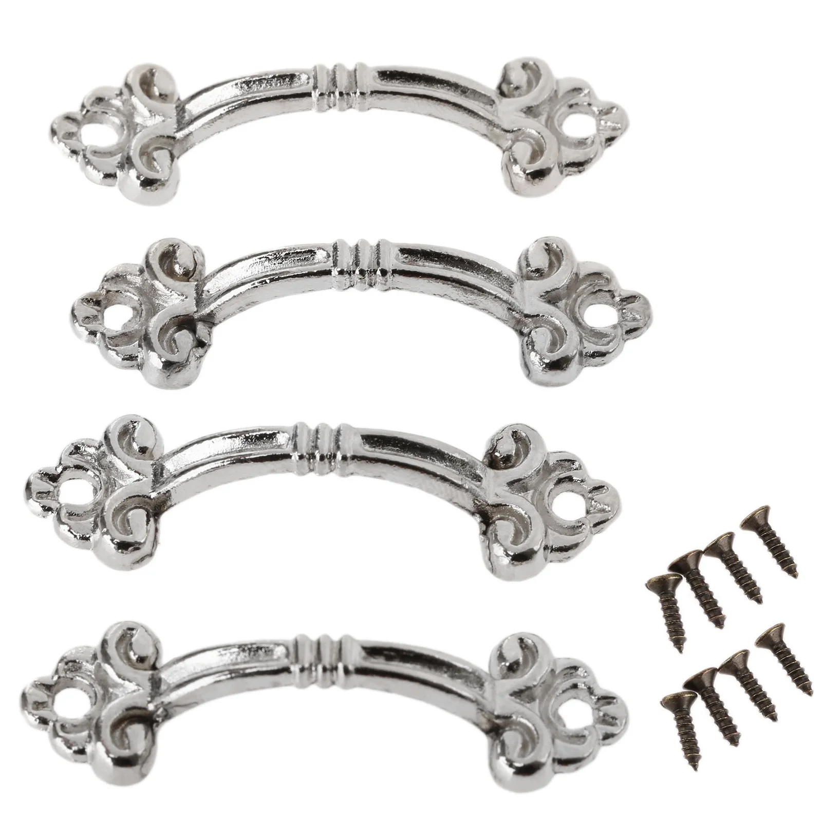 Small Door Handle Boxs Wooden Handle Metal Small Bronze Small