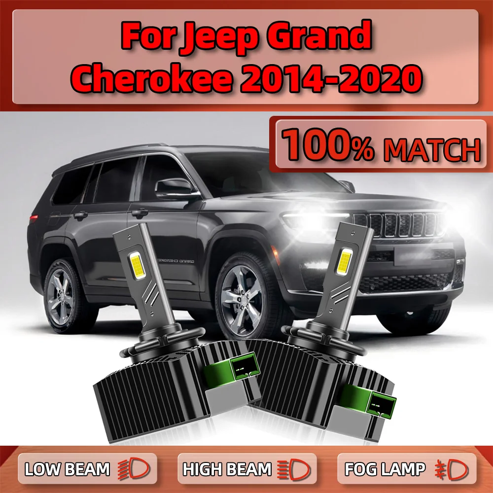 

D3S LED Headlights Bulbs 25000LM Auto Lamp 12V Car Xenon Lights Plug&Play For Jeep Grand Cherokee 2014-2016 2017 2018 2019 2020