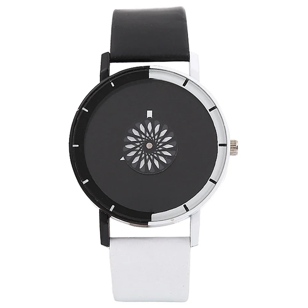Watches Faux Leather Band Quartz Wristwatch Couple Watch Unique Minimalist Personality No Number Fashion Simple quartz watch fashion couple watches