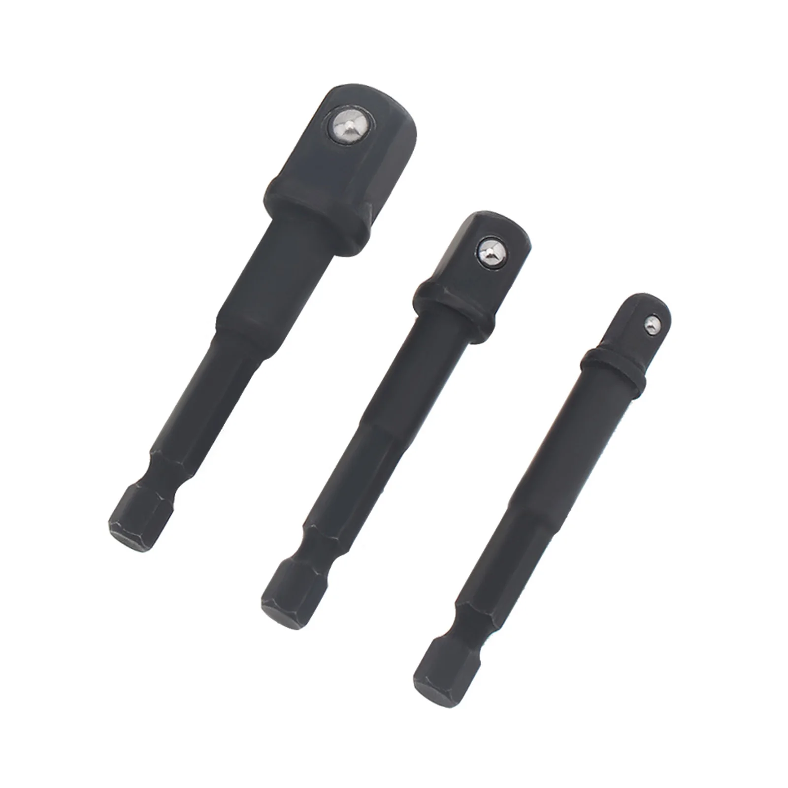 임팩트 등급 소켓 어댑터 세트, 육각 섕크 파워 드릴 소켓 드라이버 어댑터, 3 인치, 6 인치, 1/4 인치, 3/8 인치, 1/2 인치, 세트당 6 개