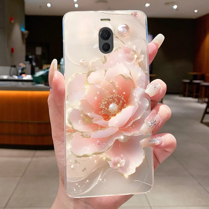 Clear Luxury Butterfly & Floral Soft TPU Silicone Phone Case