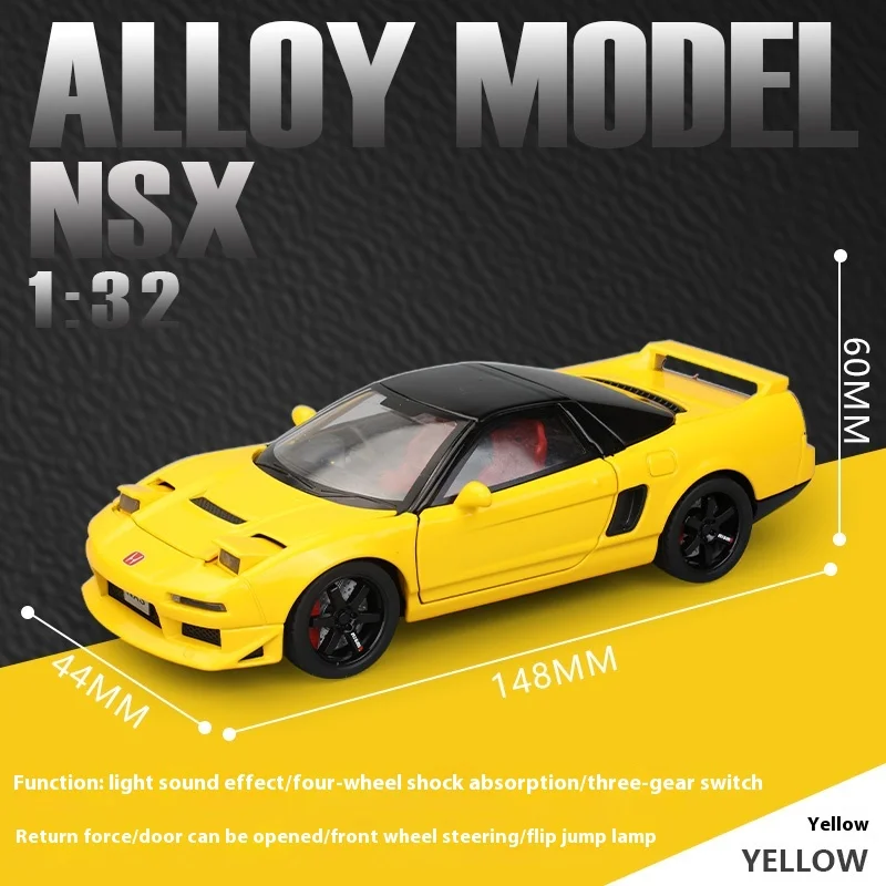 1:32 Honda Acura NSX NA1 Supercar Racing Sports Couple Alloy