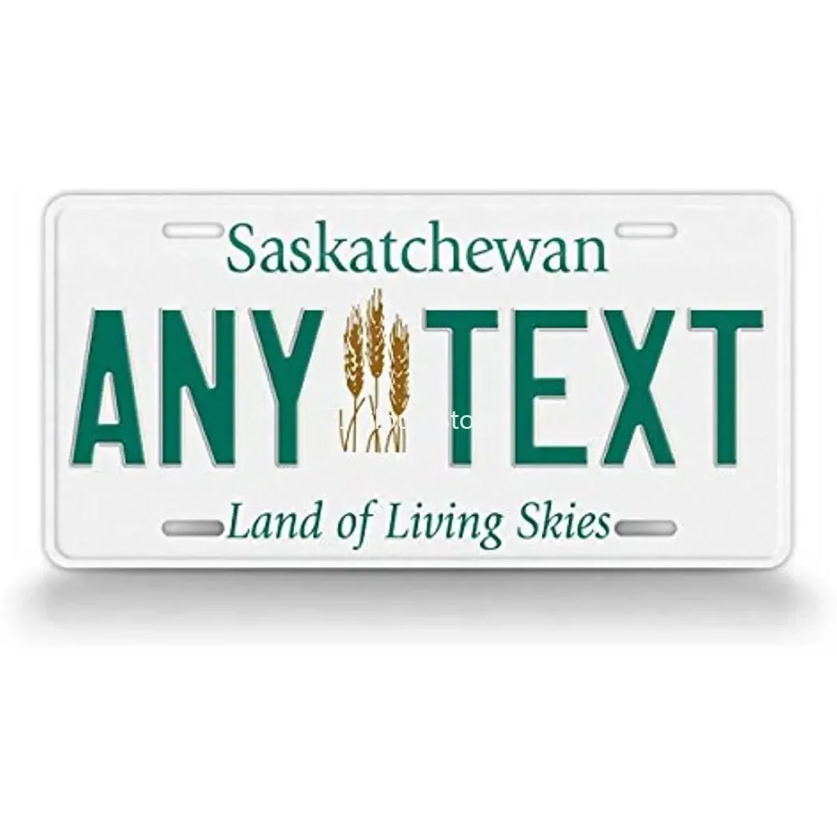 

Custom Saskatchewan Canada License Plate Any Text Canadian Land of Living Skies Auto Tag-Wall Decoration Metal Wall Sign