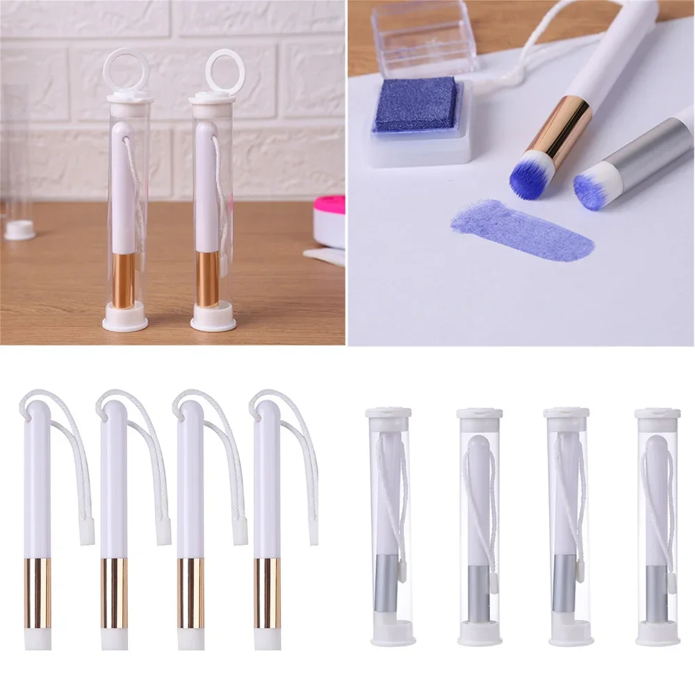 Mini Blending Brush 1cm Brush Width For Scrapbooking DIY Crafting Card Painting Craft Project Mixing Ink Small Hand Brushes Tool