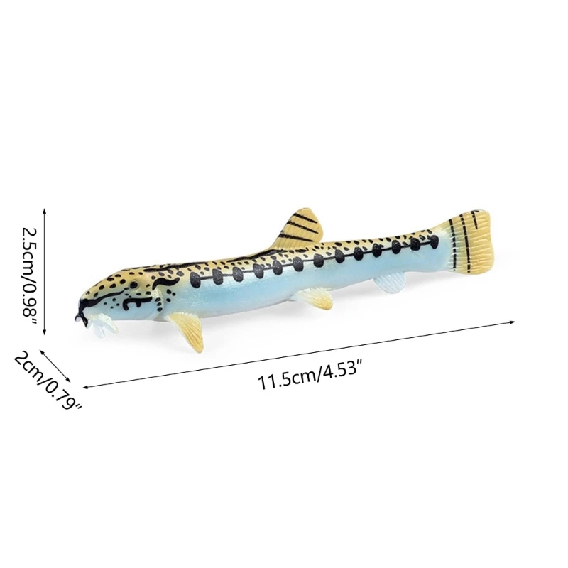 Animal Plastic Fish Model Desktop Home Ornament DIY Realistic Artificial Hand Paint Adult Collection Craft Fish Toy 3