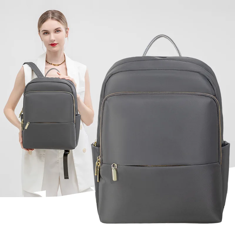 

Fashion Computer Bag New Korean Edition Solid Color High Capacity Oxford Fabric Backpack Student School Bag Casual Backpack