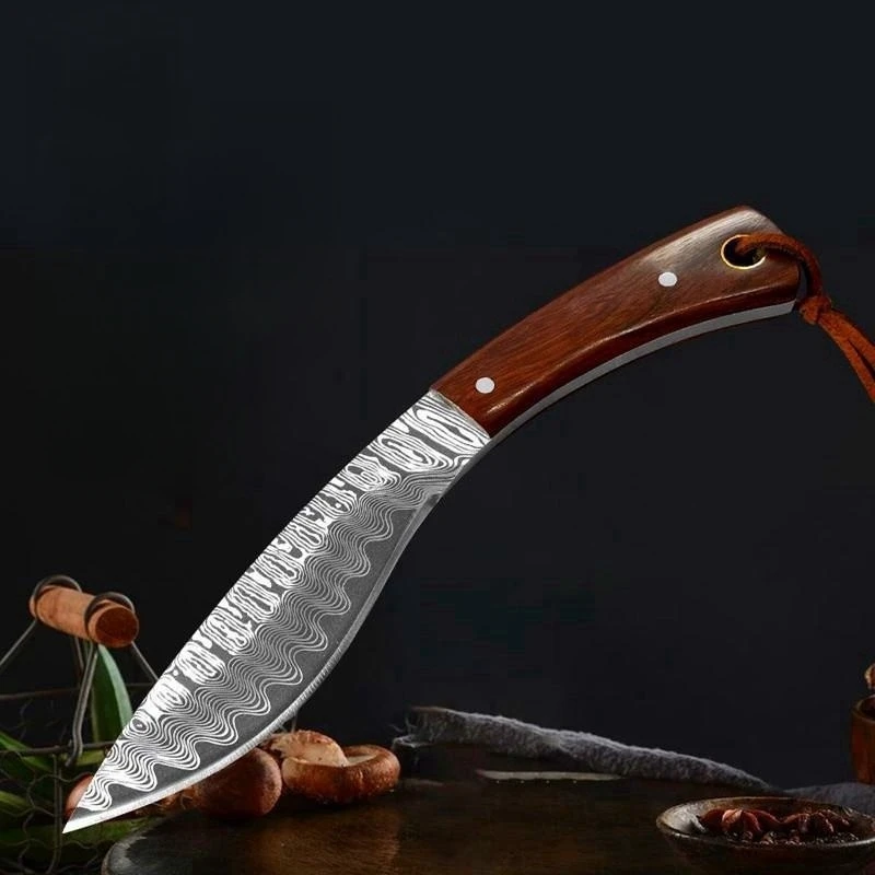 Nepal Army Knife Small Outdoor Machete Mongolian Handhandle Meat Cleaver Handscraper Mini