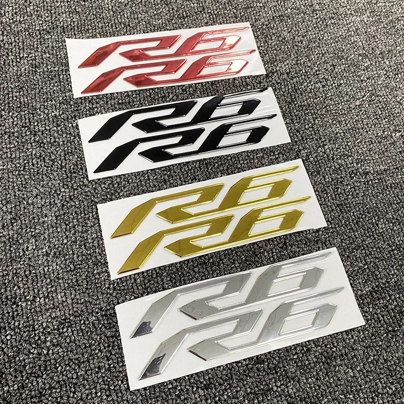 

Motorcycle 3D Emblem Badge Decal Tank Wheel Sticker Soft Reflective Decal R1 R3 R6 Sticker For Yamaha YZF-R6 Fairing Body Decals