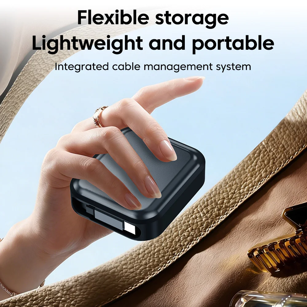 1M Retractable 240W Fast Charging USB-C to USB-C Cable with Data Transfer Capability