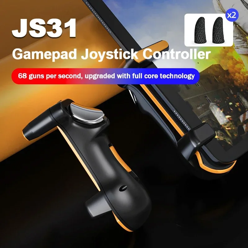 Js31 4 dedos tablet jogo gatilho alça l1r1 fogo objetivo tiro gamepad ...