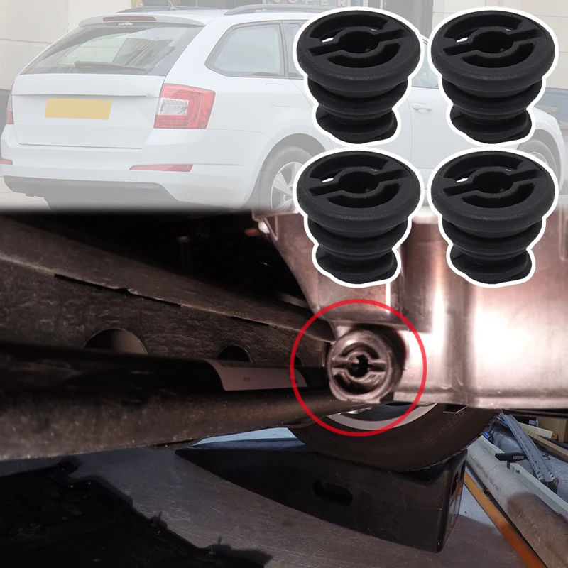 Car Engine Oil Drain Plug Sump Pans Replacement Accessories For Skoda