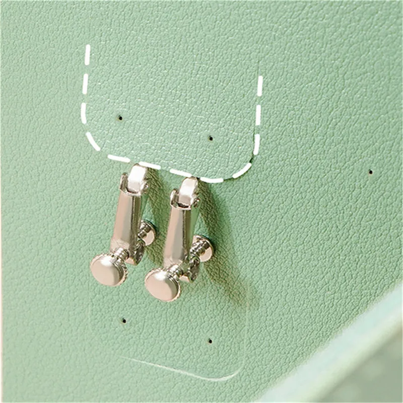 Travel Jewelry Organizer | 1PC PU Leather Ear Stud Storage Bag, Multi-Layer Jewelry Org... - SKU PESB1858 - UGI Packaging