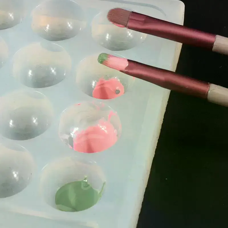 High Transparent Nail Art Nail Color Palette Or Gel Polish Pallet Mixing Drawing Paint Plate Pad Manicuring Display Showing