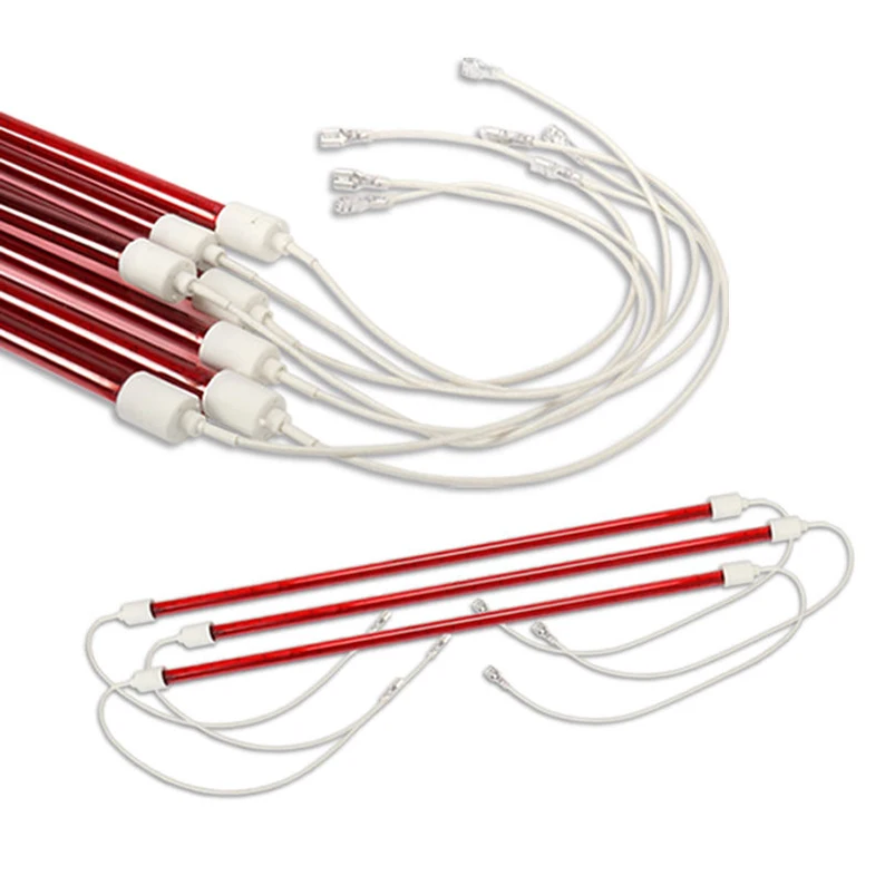 Infrared Lamp 1200W Short Wave Heating Tube Automobile Paint Drying Tube Baking Lamp Curing Bulb 355mm and 500mm