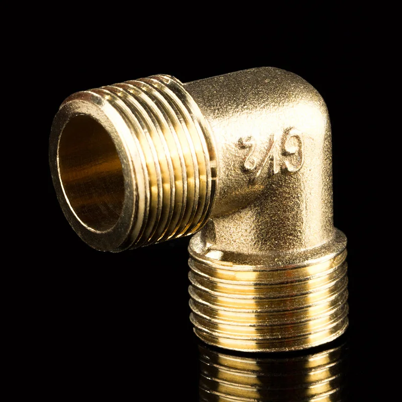 Female x Male Thread 90 Deg Brass Elbow Pipe Fitting Connector Coupler 1/8" 1/4" 3/8" 1/2" 3/4" 1" Female x Male Thread 90 Deg Brass Elbow Pipe Fitting Connector Coupler For Water Fuel Copper adapter