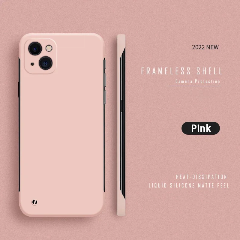 Luxury Ultra Thin Frameless Matte Phone Case - Hard Slim Back Cover Shell