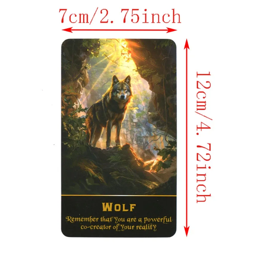 12X7cm Enchanted Forest Oracle Cards Game 5