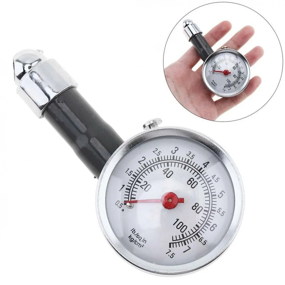 

Mini Dial Tire Pressure Gauge Monitoring System High Precision Metal Tyre Meter Air Pressure Meter Tester