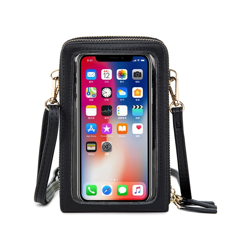 New Women PU Leather Shoulder bags Female Large Capacity Crossbody Bags Girls Multi-functional Handbag Phone Purse