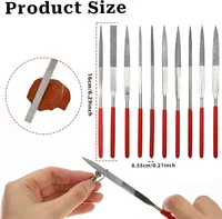 New 10Pcs Diamond Needle File Set For Jewelry Metal Wood Ceramic Glass Stone Craft Sharping Working Hand Carving Tool 2