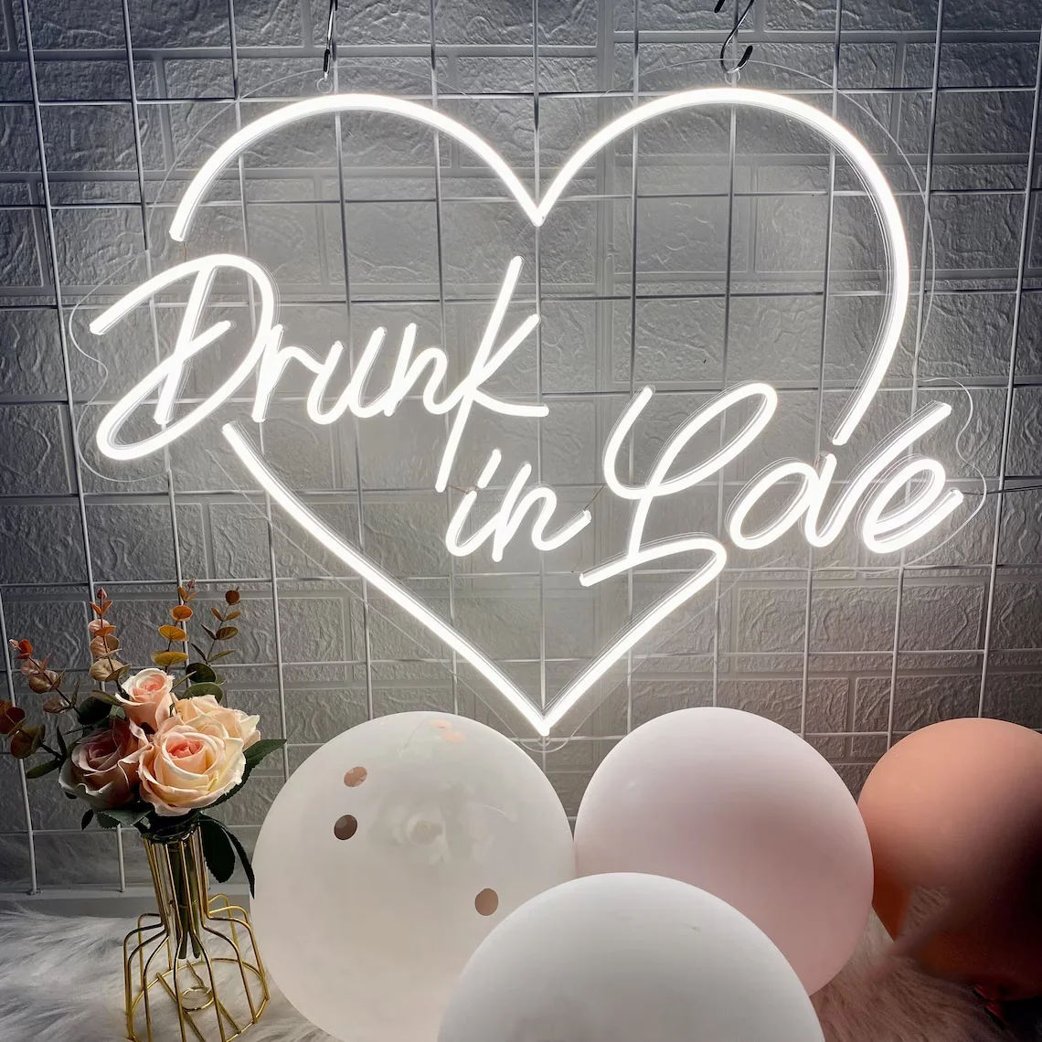 Drunk in Love Neon Sign Wedding Decor Neon Wedding Sign Wall Decor Personalized Gifts Bridal Shower