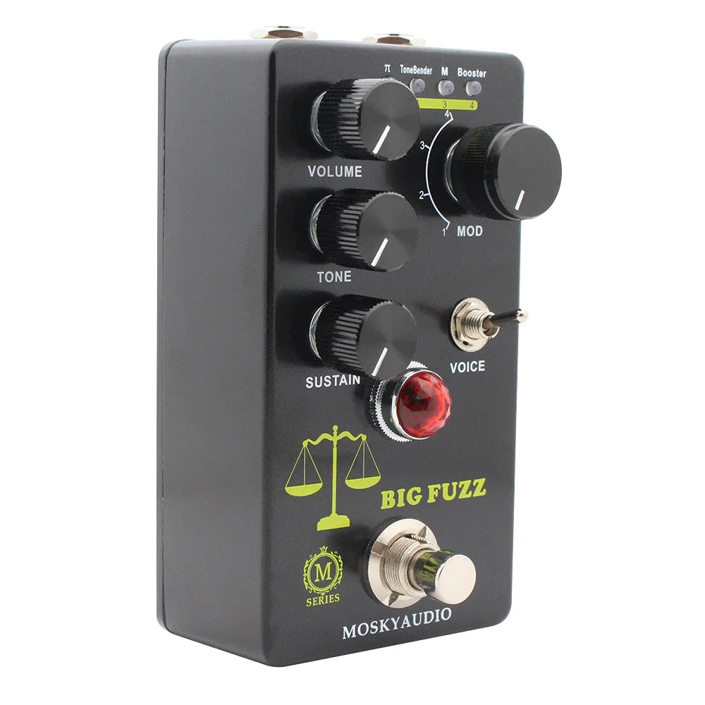 ギター Big Fuzz Mosky Big Fuzz Effect Pedal Fuzz Guitar Pedal with 4 Buttons