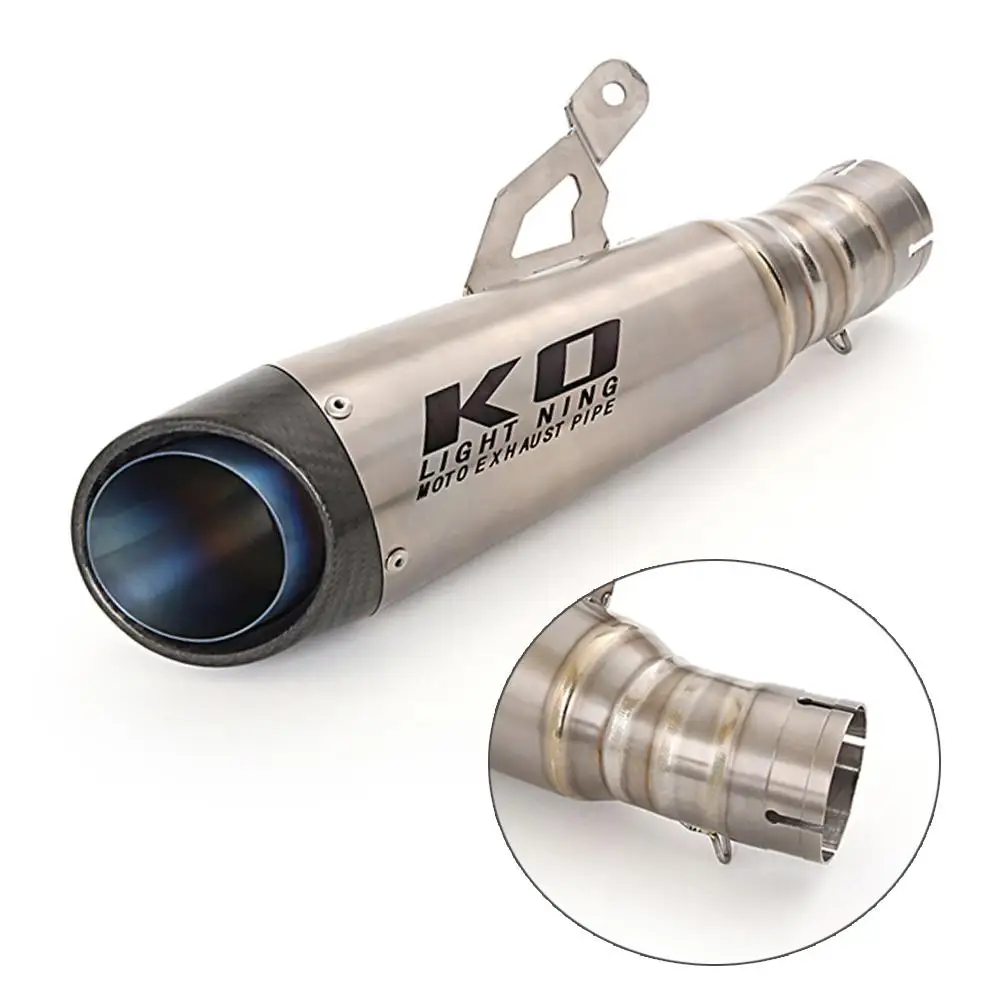 60.5MM Titanium Alloy Escape For BMW S1000RR 2019-2022 S1000R 2021-2022 Motorcycles Full Exhaust System Muffler Mid Header Pipe - Image 2