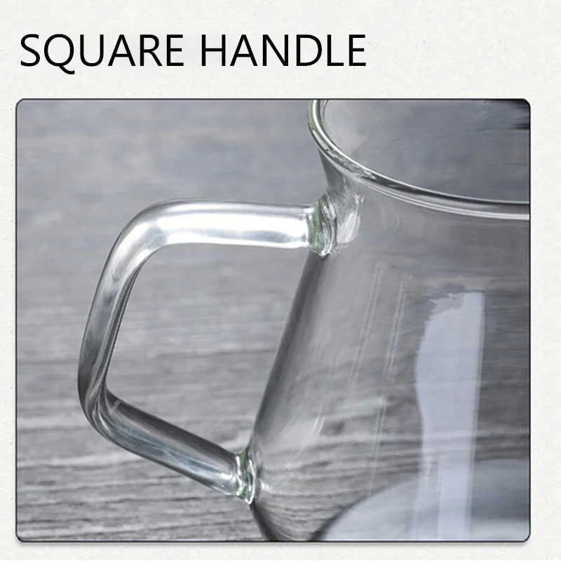 Coffee Server Glass Coffee Pot Heat Resistant Glass Kettle Sharing Pot 600/300ml Pour Over Espresso Maker Accessories