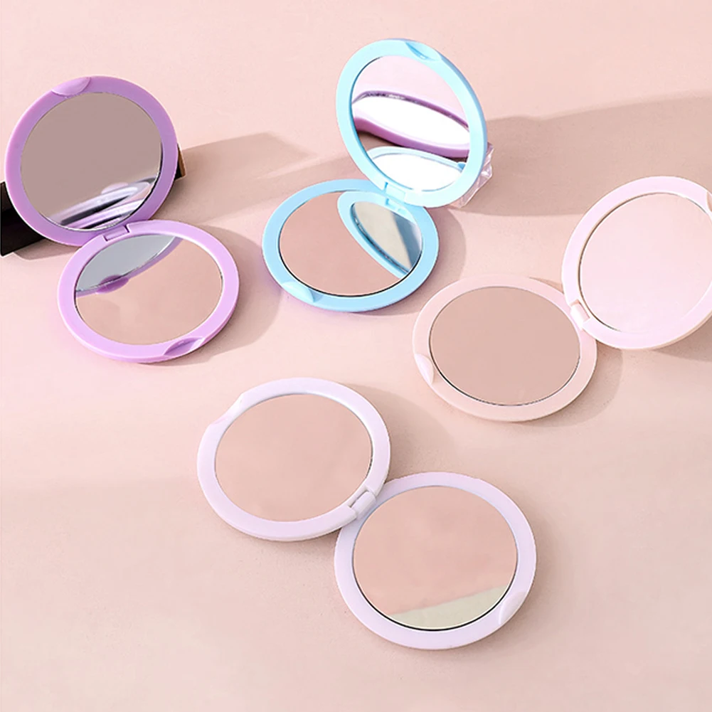 Portable Double Sided PS Makeup Mirror