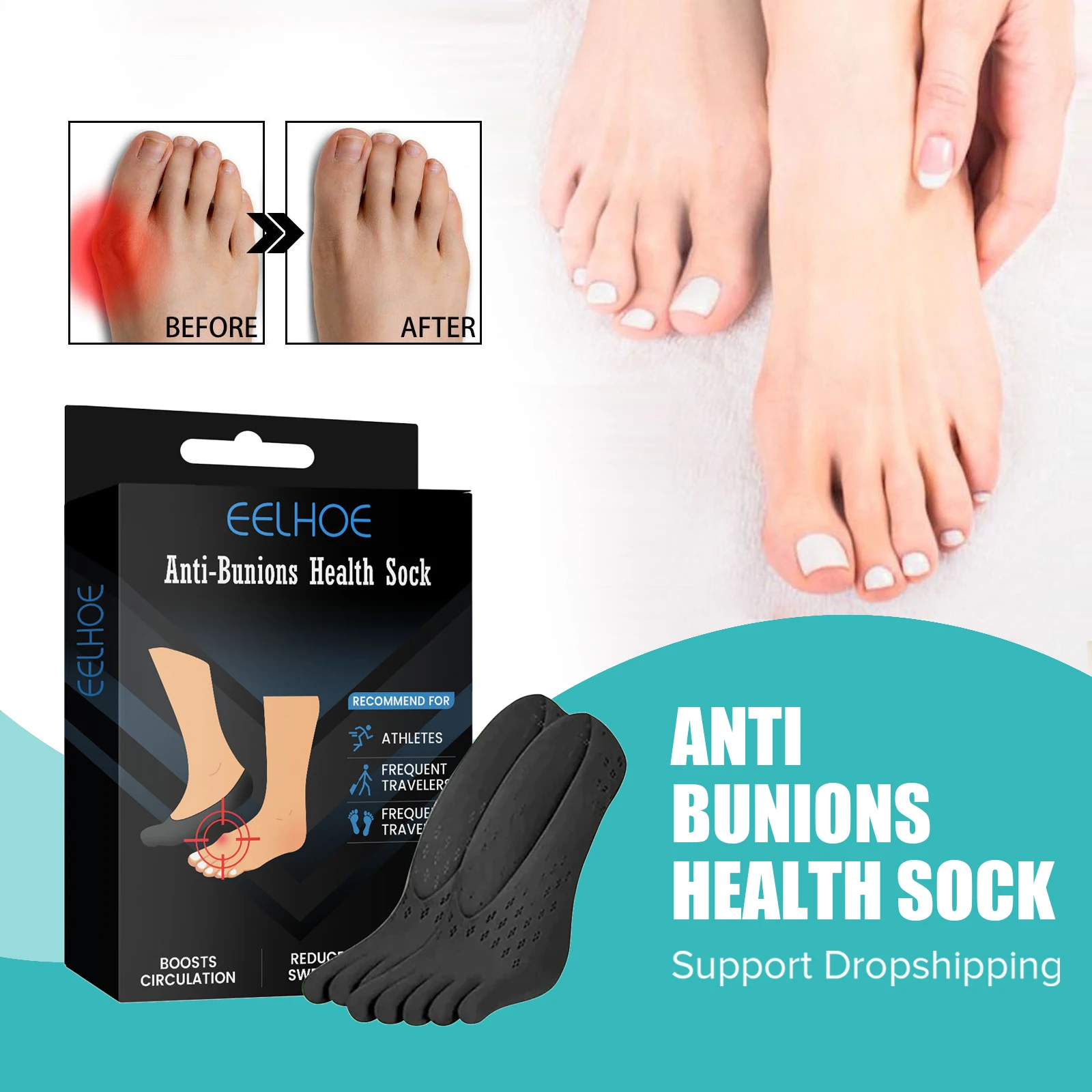 Bunion Corrector Socks Orthopedic Hallux Valgus Correction Bone Thumb