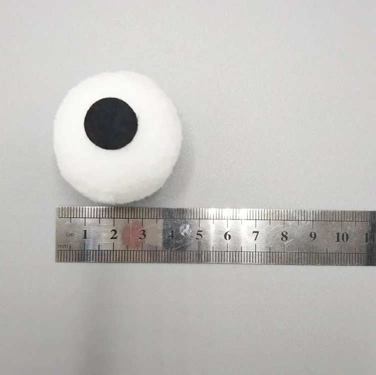 High Elasticity Plush Ball Sesame Street Big Eyes Plush Doll Handmade DIY Material Package Shoe Lace Buckle Single Eye Eyewear
