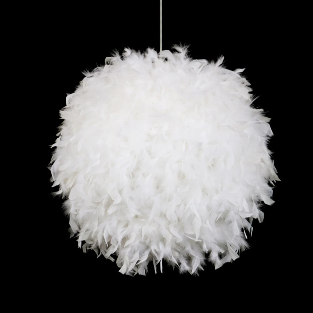 S4d3959e348d540bfa92755cc0a565eefo Modern Pendant Ceiling Lamp AC 220V Creative Feather Chandelier E27 Blub Holder Hanging lamp for Bedroom Dining Room Decoration
