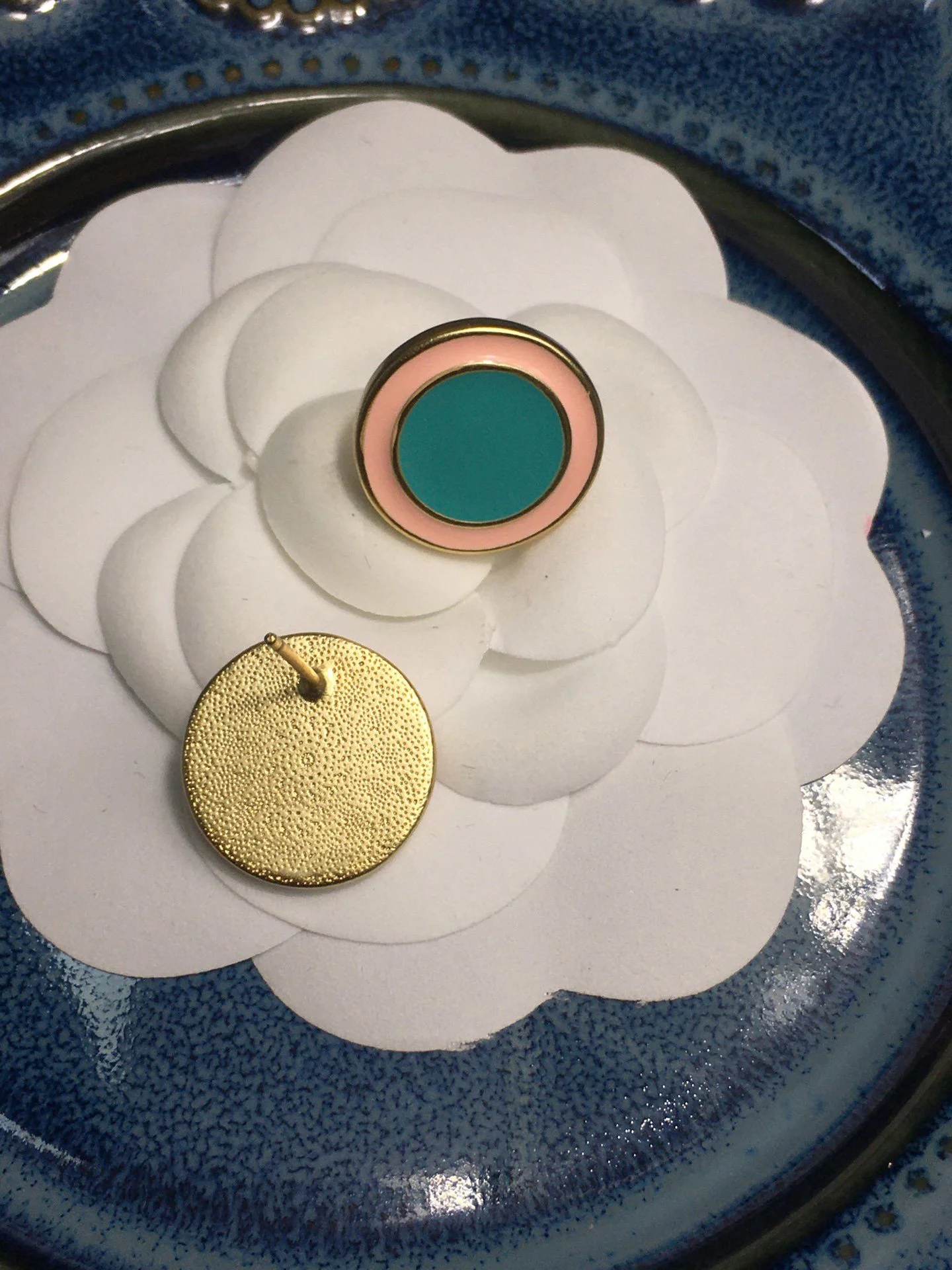 2022 Hot Trend Brand Oil Dripping Color Round Earrings Ear Studs Everyday Wear Versatile Jewelry Atmosphere Banquet