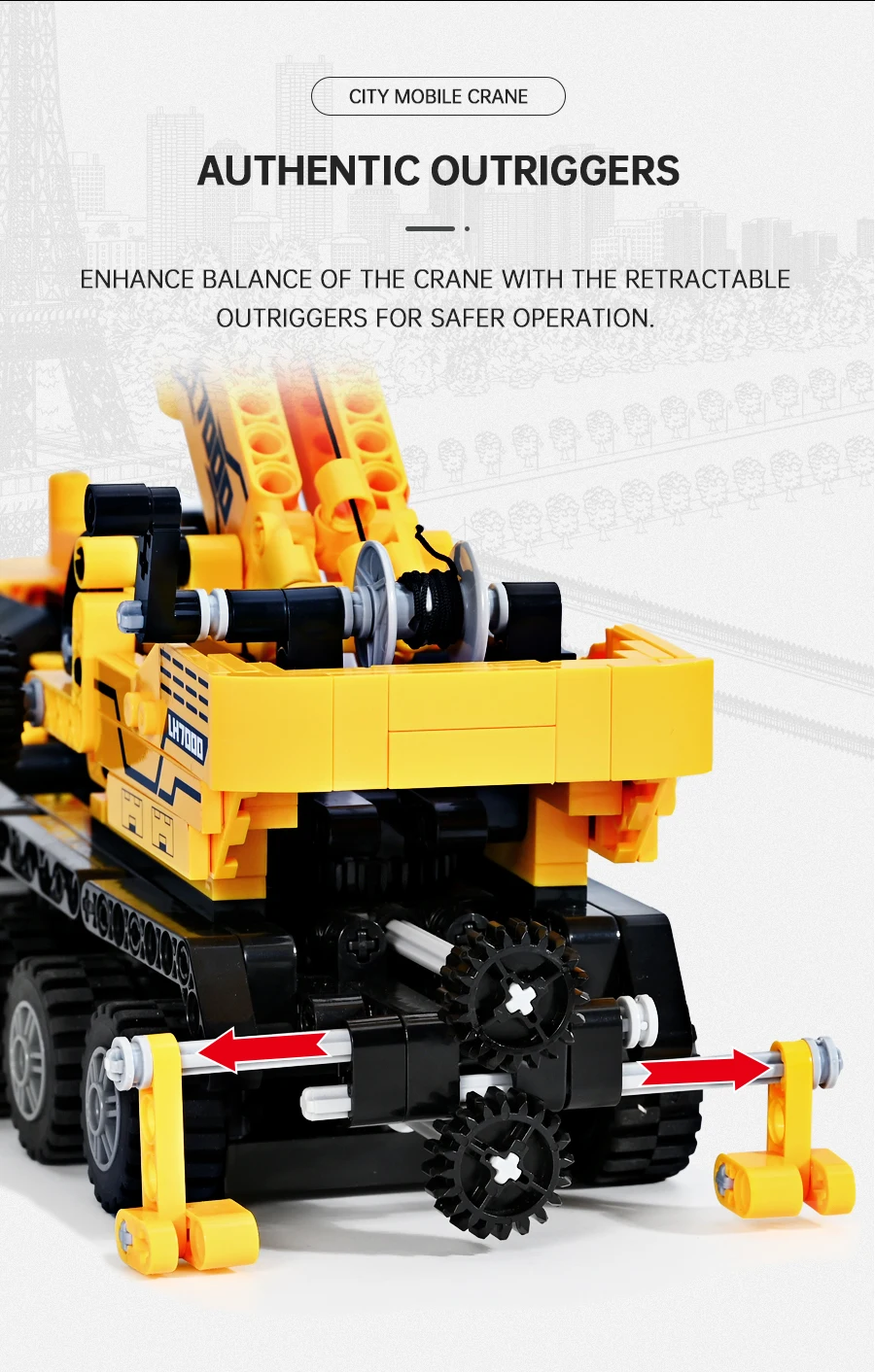 Blocs de Construction Grue Lego Technic