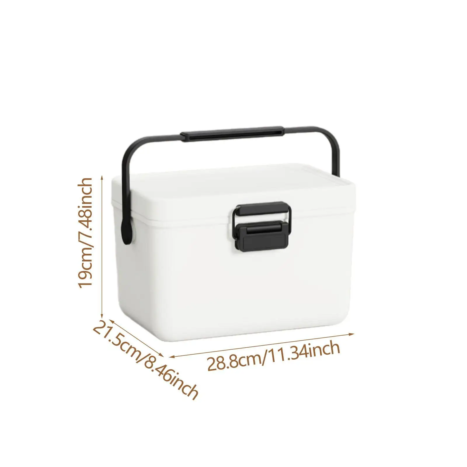 Cooler Box Ice Chest Small 3.8L Personal with Handle Container Hot/Cold Retention Cooler for Beach Picnic Party Outdoor