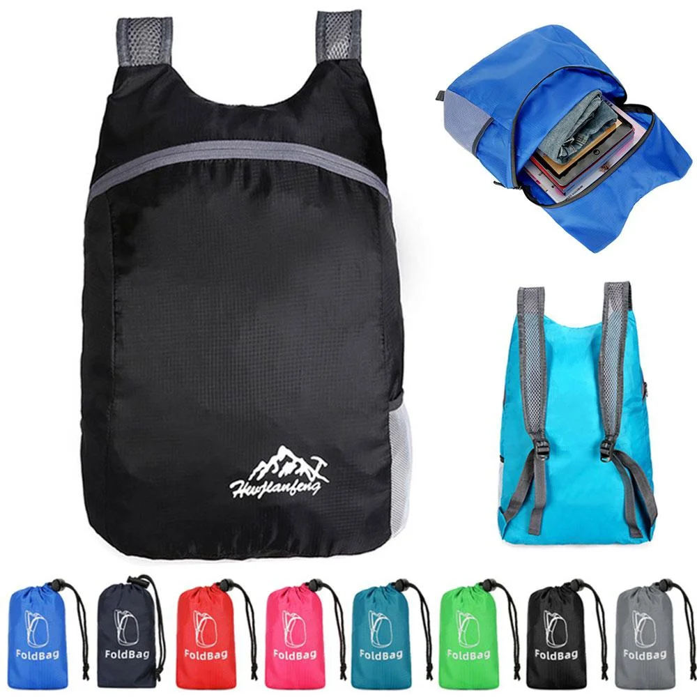 Ultra-Light Foldable Waterproof Sports Backpack - Portable Outdoor Travel Bag for Camping, Running, Fitness, and Shopping
