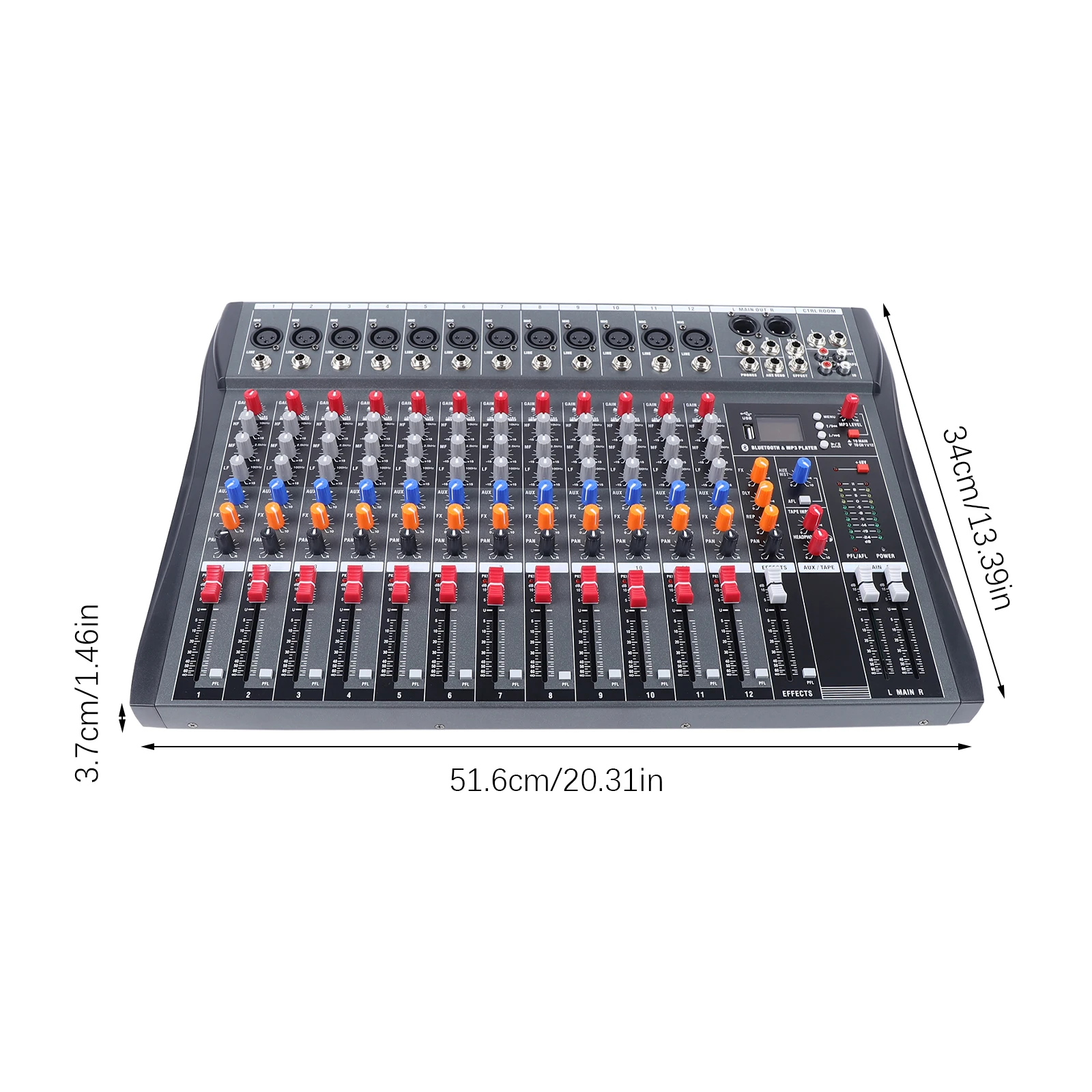 professional power sound mixer console 12 channels audio power amplifier mixer Recording studio tuning equipment 5