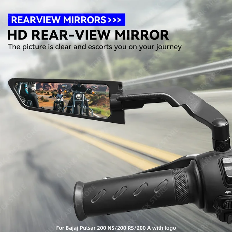 for Bajaj Pulsar 200 NS/200 RS/200 A Motorcycle Mirrors Stealth
