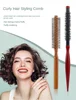 Pointed Tail Aluminum Tube Curly Hair Comb Hairstyle Massager Hairbrush Dressing Salon Barber Comb New Spiral 2