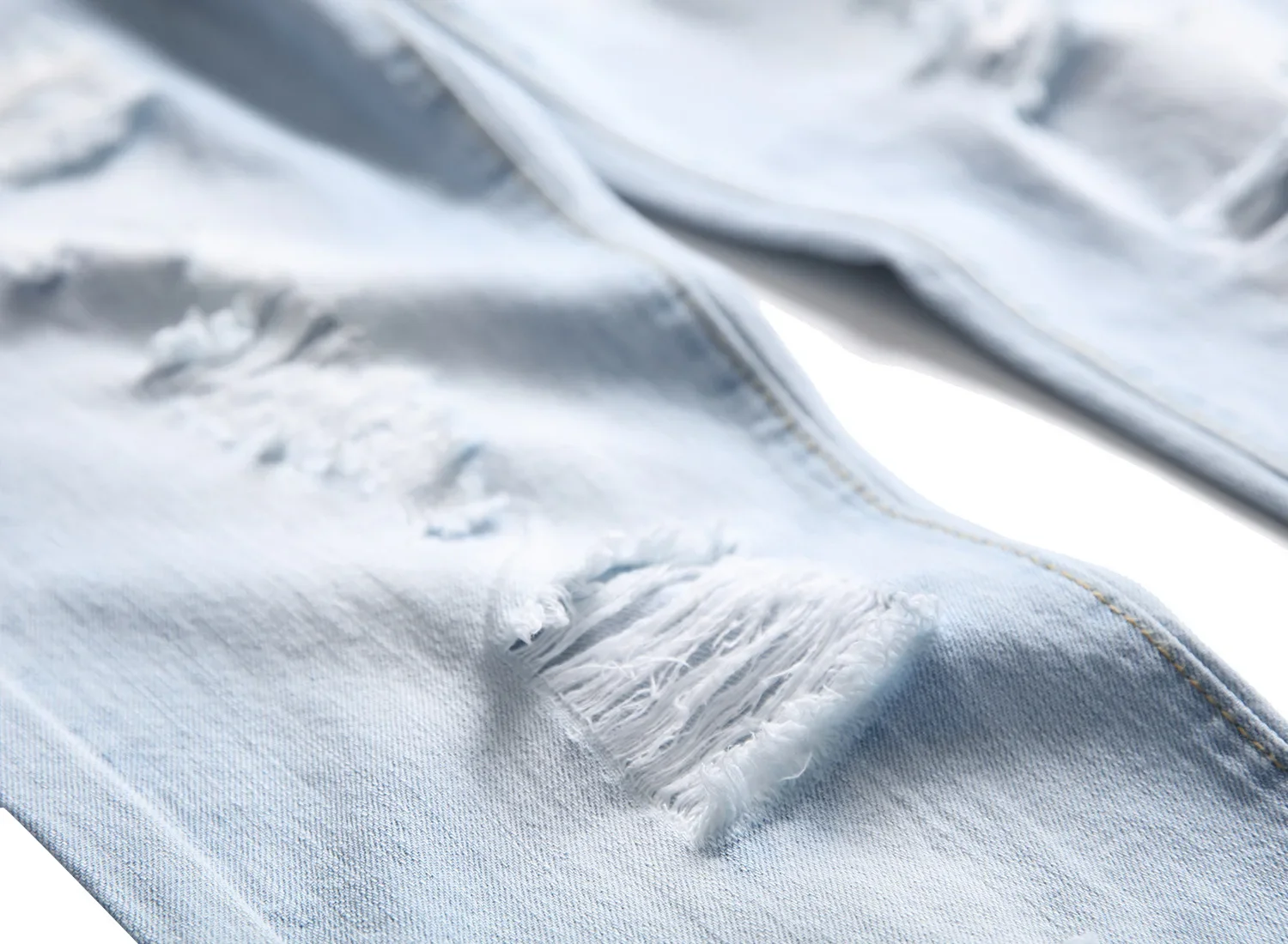 PlatiNum Light Blue Denim Jeans Detail 3
