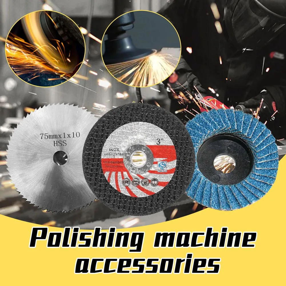 

Angle Grinder Attachment Cutting Polishing Disc Resin Cutting Sheet Saw Blade Grinding Wheel Abrasive Tools Accessories