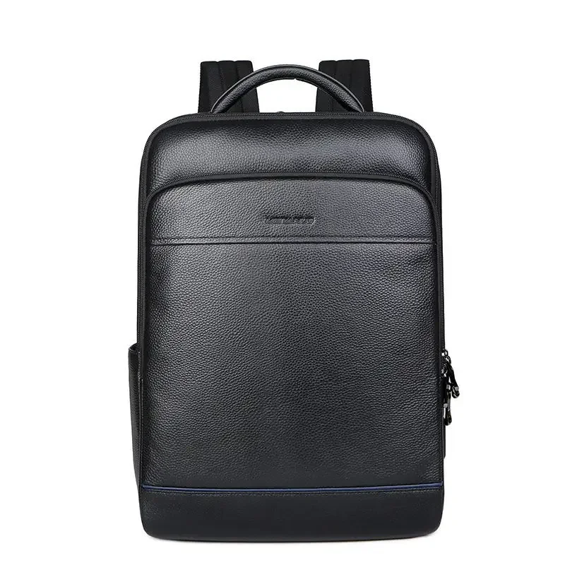 2024 Fashion Cow Genuine Leather Men Backpacks Real Natural Leather Student Backpack Boy Luxury Brand Large Computer Laptop Bag 3