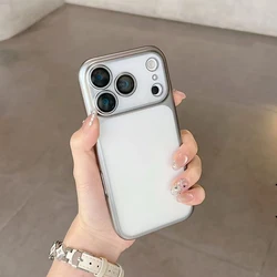 Matte Frosted Ultra Slim Shockproof Phone Case with Camera Lens Protection - iPhone 15 Plus (GRAY)