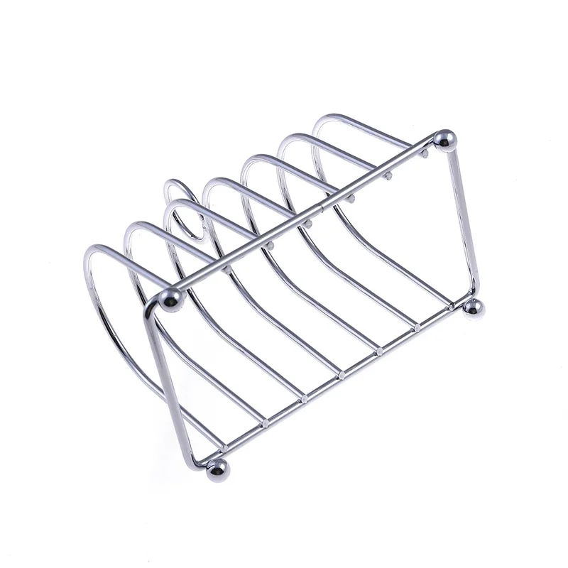 Porta Pane In Acciaio Inox Per 6 Fette – Espositore Da Cucina Elegante Per Toast E Pane – Ristorante E Casa