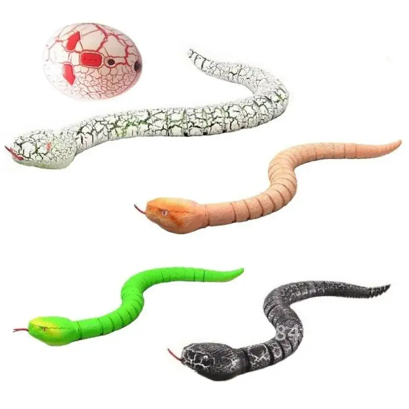 RC Remote Control Snake And Egg Rattlesnake Animal Trick Terrifying Mischief Toys for Children Funny Novelty Gift
