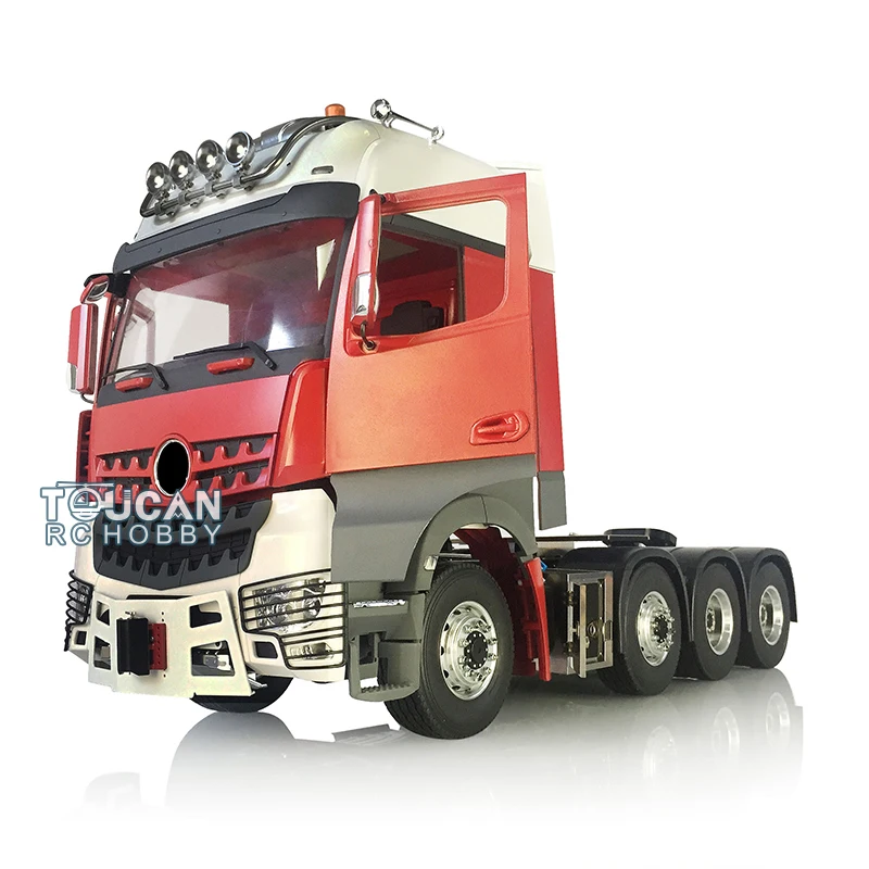 1/14 LESU 8*8 RC Painted Tractor Truck Metal Chassis KIT Cabin W/ Servo Motor 3Speed Gearbox Vehicle DIY Car Model for Adults 2