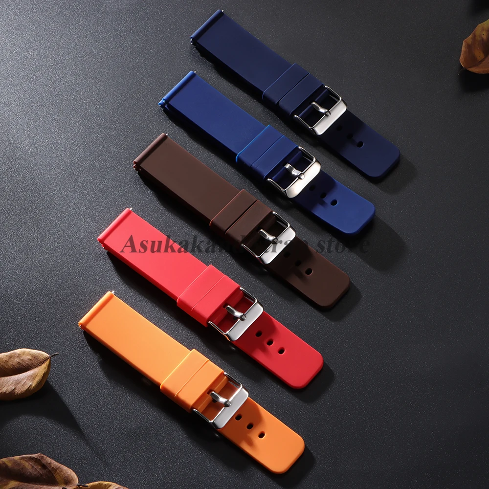 Versatile Silicone Watch Strap - Multiple Sizes Available